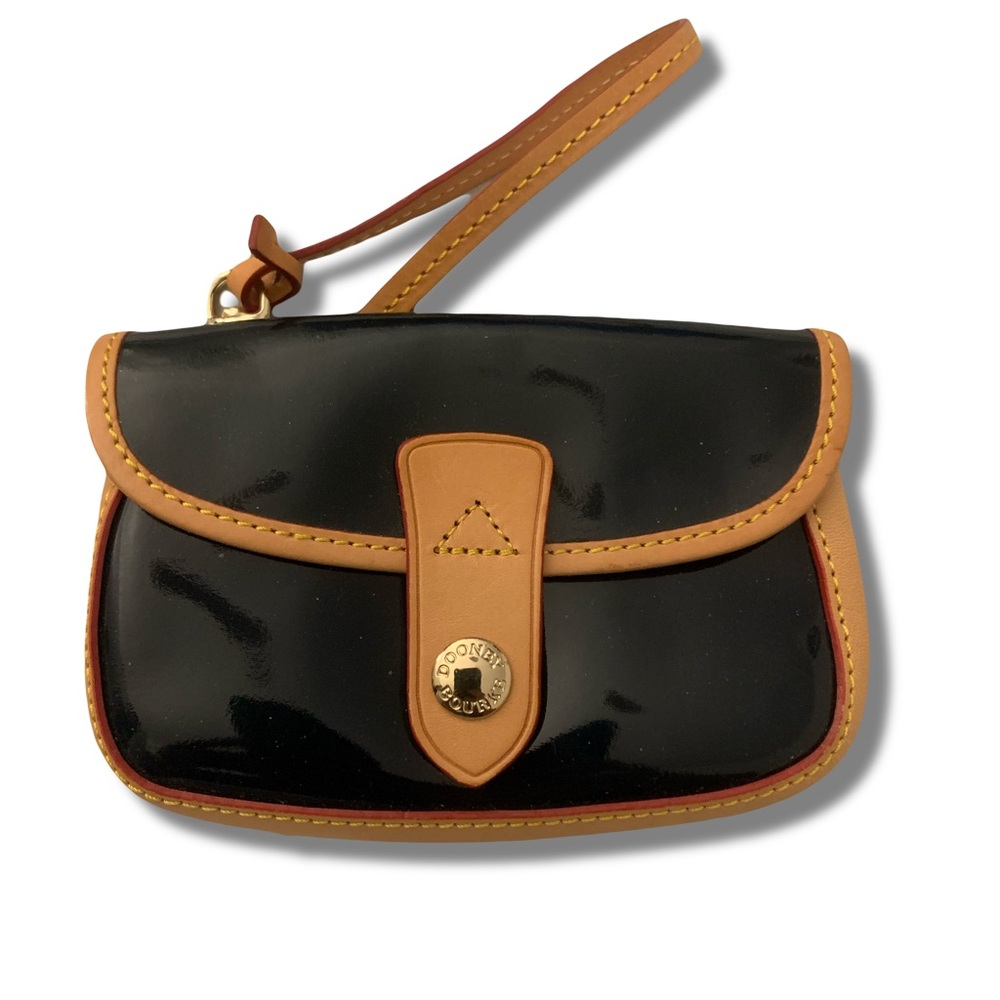 Dooney & Bourke Black and Brown Wristlet